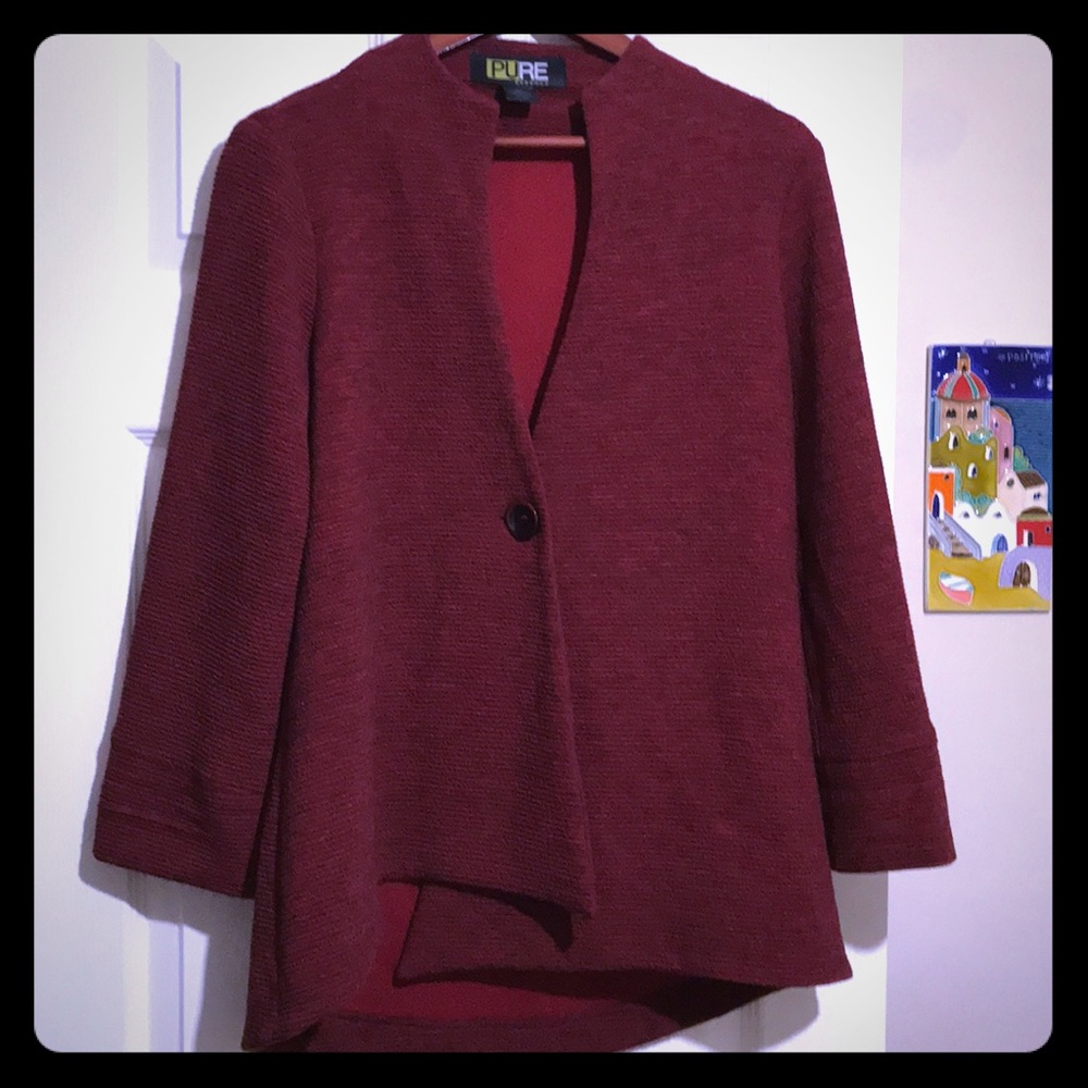 Casual Red Blazer / Jacket - Sz Medium